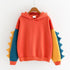 Women Sweatshirt Casual Print Long Sleeve Splice Dinosaur hoodies Sweatshirt Tops ropa mujer